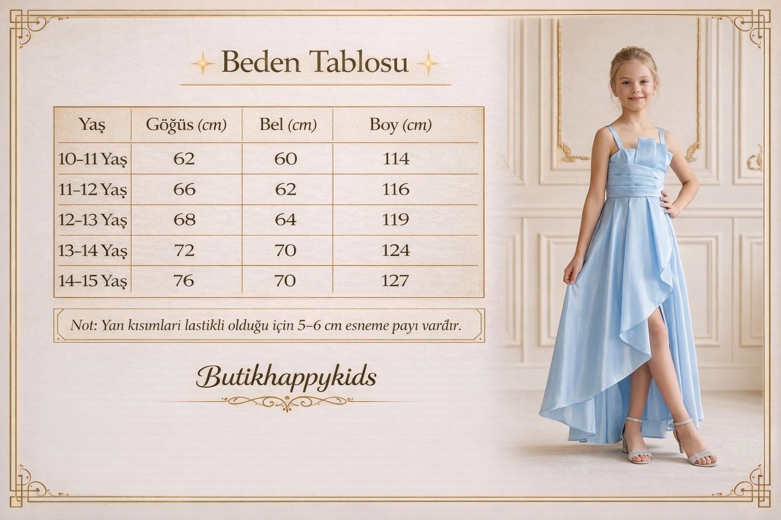 Kız Çocuk Abiye Beyaz Uçuş Uçuş Monaray Kumaş  Asimetrik Kesim  Prenses Model Yırtmaçlı Abiye Elbise 10-15 Yaş