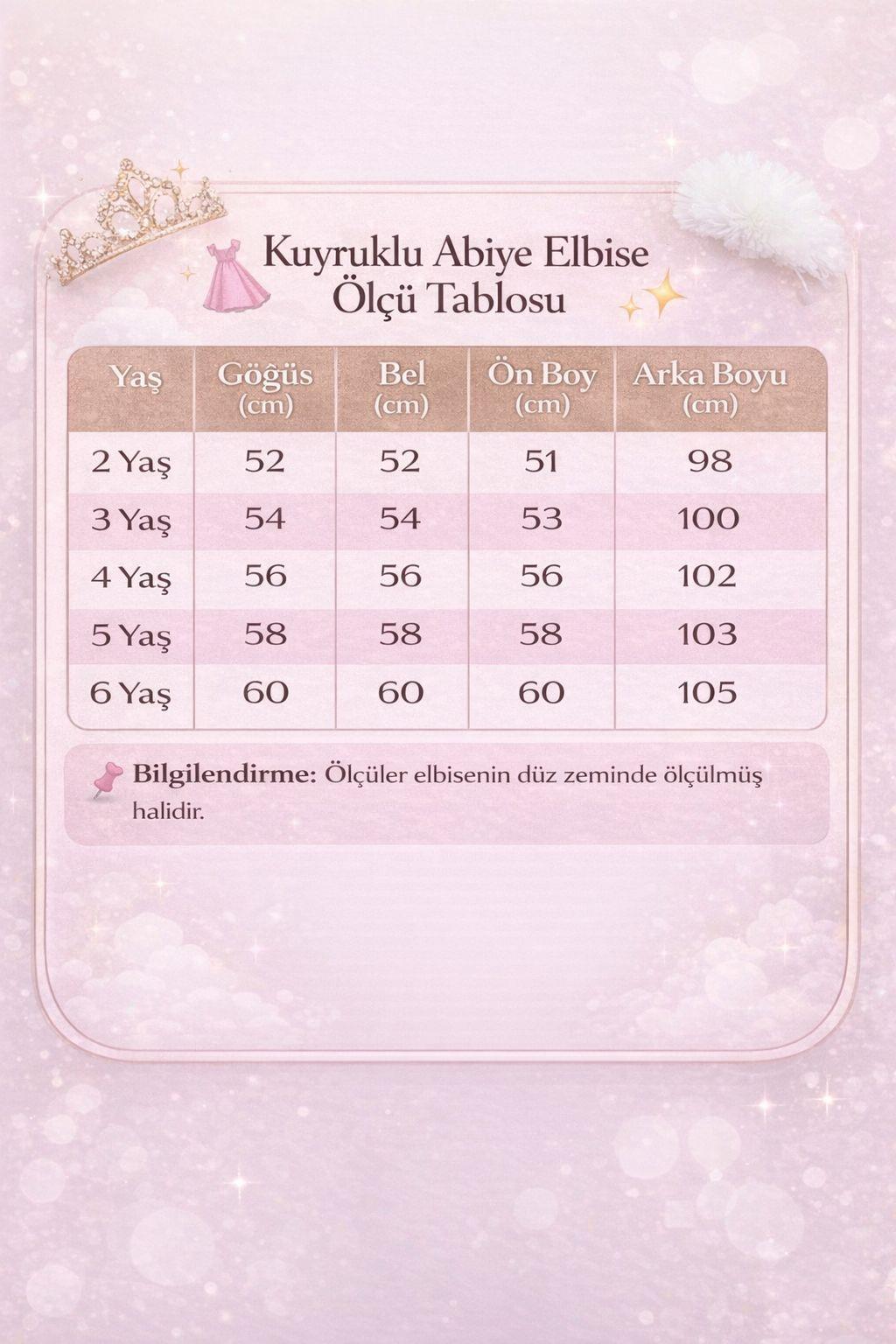 Kız Çocuk Kuyruklu Tüllü Çiçek Detaylı Abiye Elbise Beyaz 2-6 Yaş
