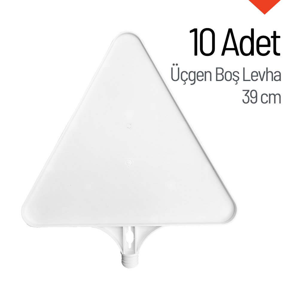 10 Adet Üçgen Boş Levha 39 cmLevhalar
