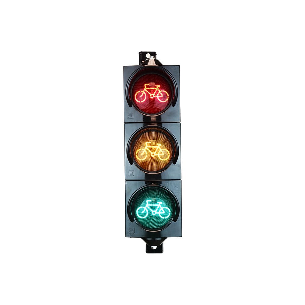 100 mm Power Led'li Sinyal Verici Bisiklet Figürlü100 mm Sinyalizasyon (Trafik Lambası)