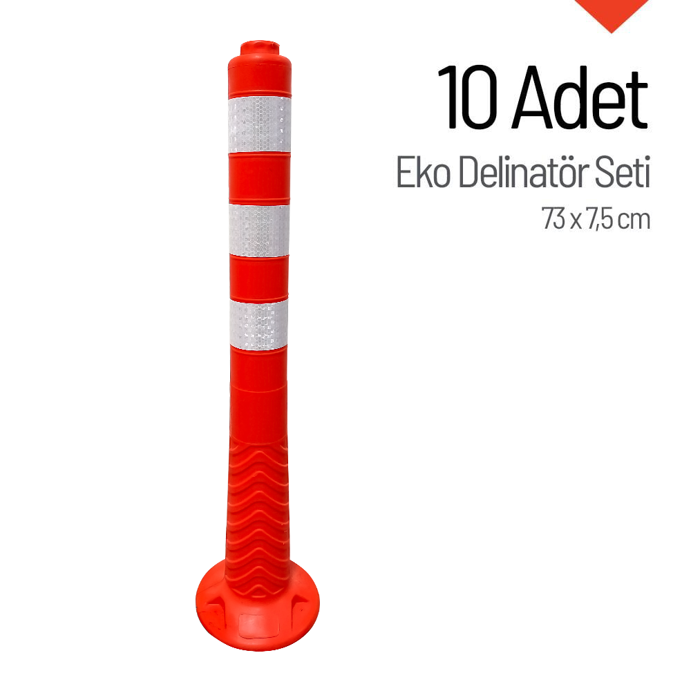 10'lu Delinatör 73 x 7,5 cm EKO, Esnek DubaKampanyalı Delinatör Seti