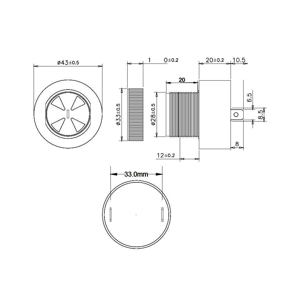 24 V Buzzer - MDF35A29ERSiren ve Buzzer