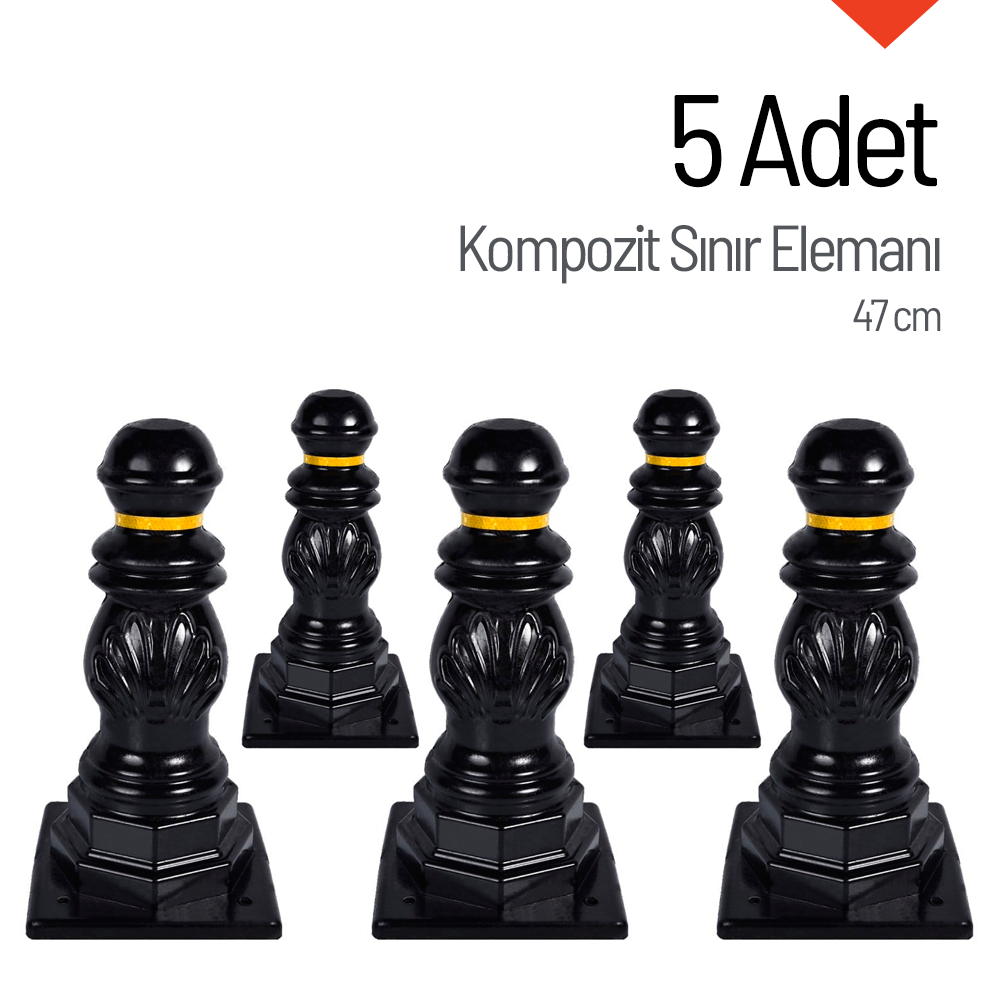 5'li Kompozit Sınır Elemanı Seti 47 cmKompozit Sınır Elemanı