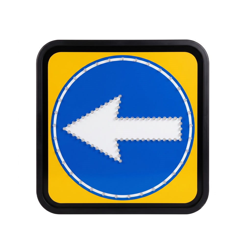 AC LED'li Mecburi Sol Yön Levhası 60 x 60 cmAC Powered LED Signboards
