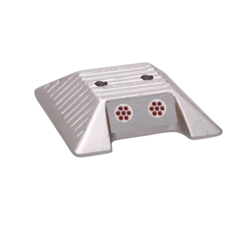 Alüminyum Yol Butonu 7 Elementli Mercekli 120 x 120 x 30 mmMetal Road Studs
