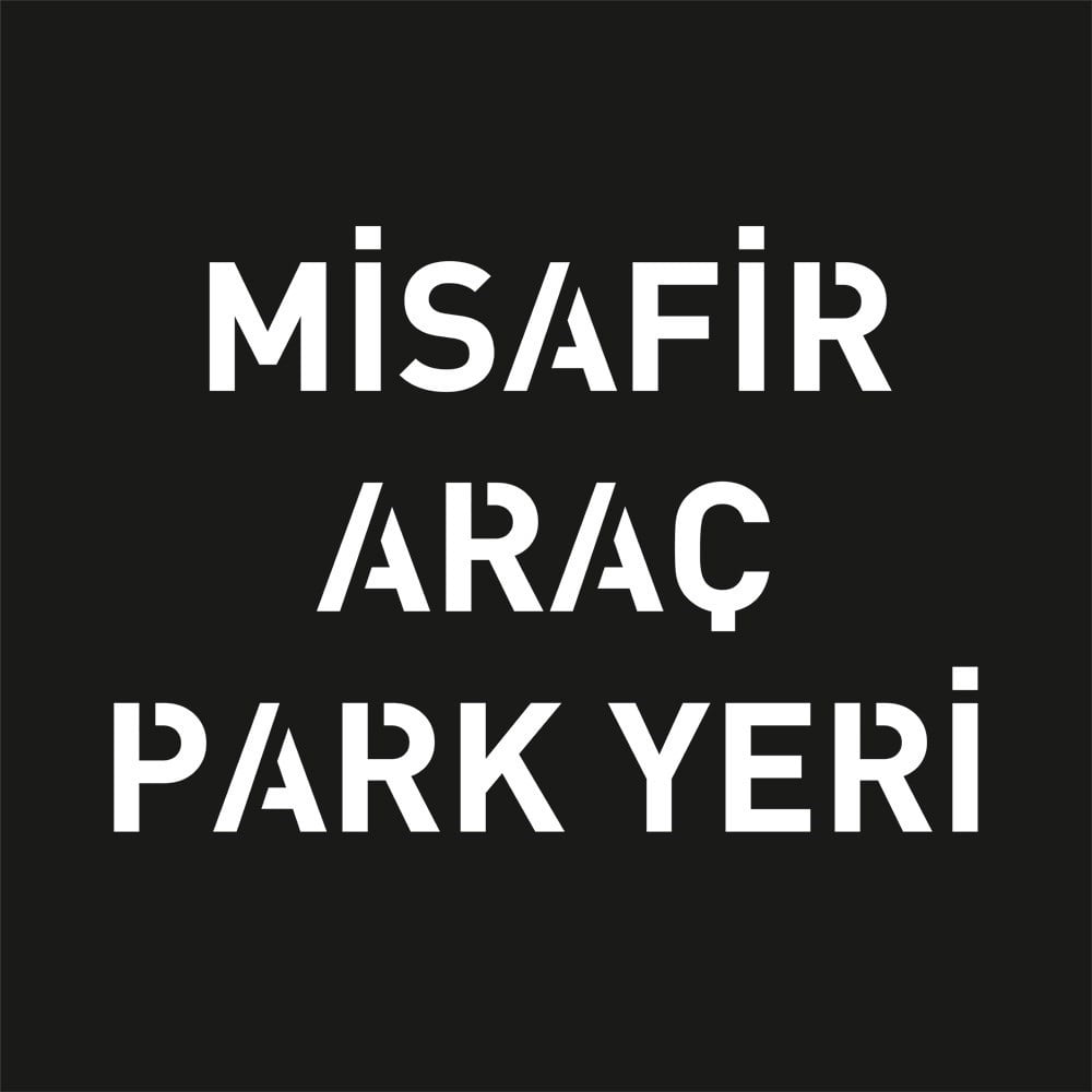 Boyama Şablonu Misafir Araç Park Yeri Alüminyum 100x100cm