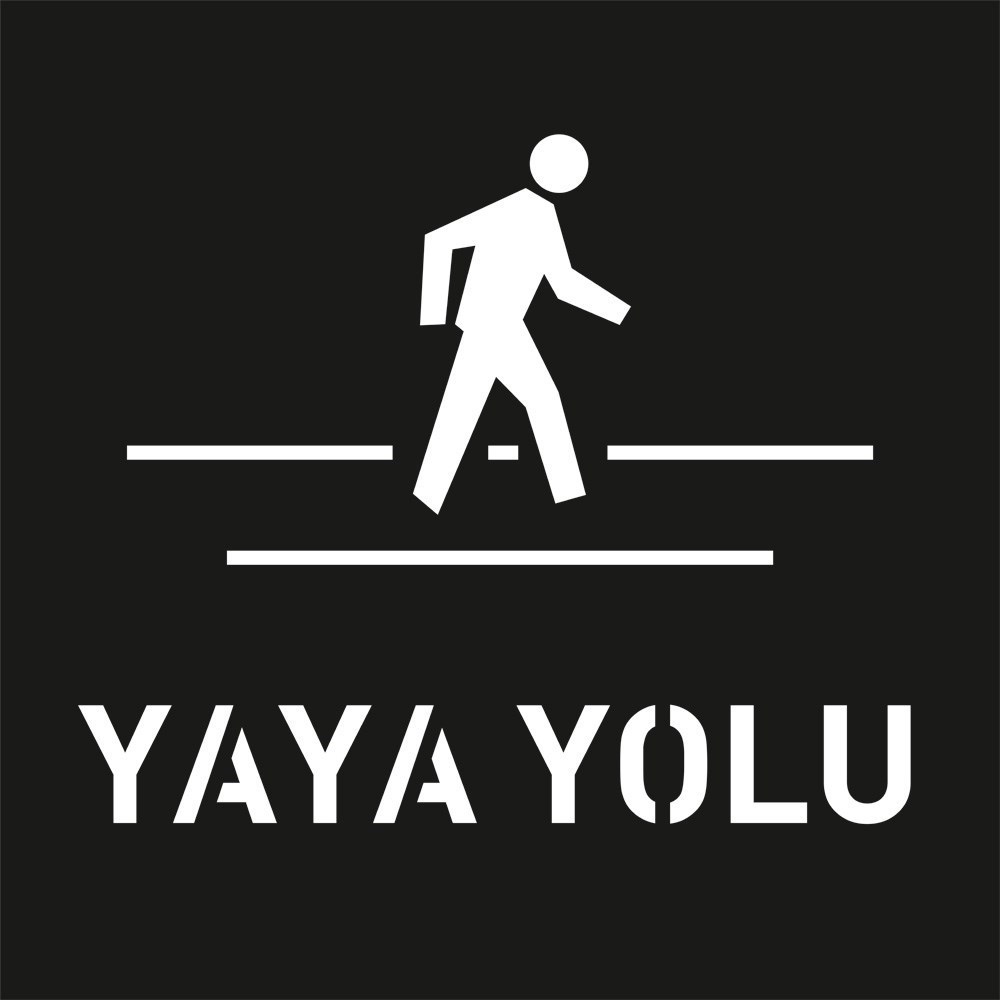 Yaya Yolu Boyama Şablonu - Galvaniz Sac Levha 100x100cm