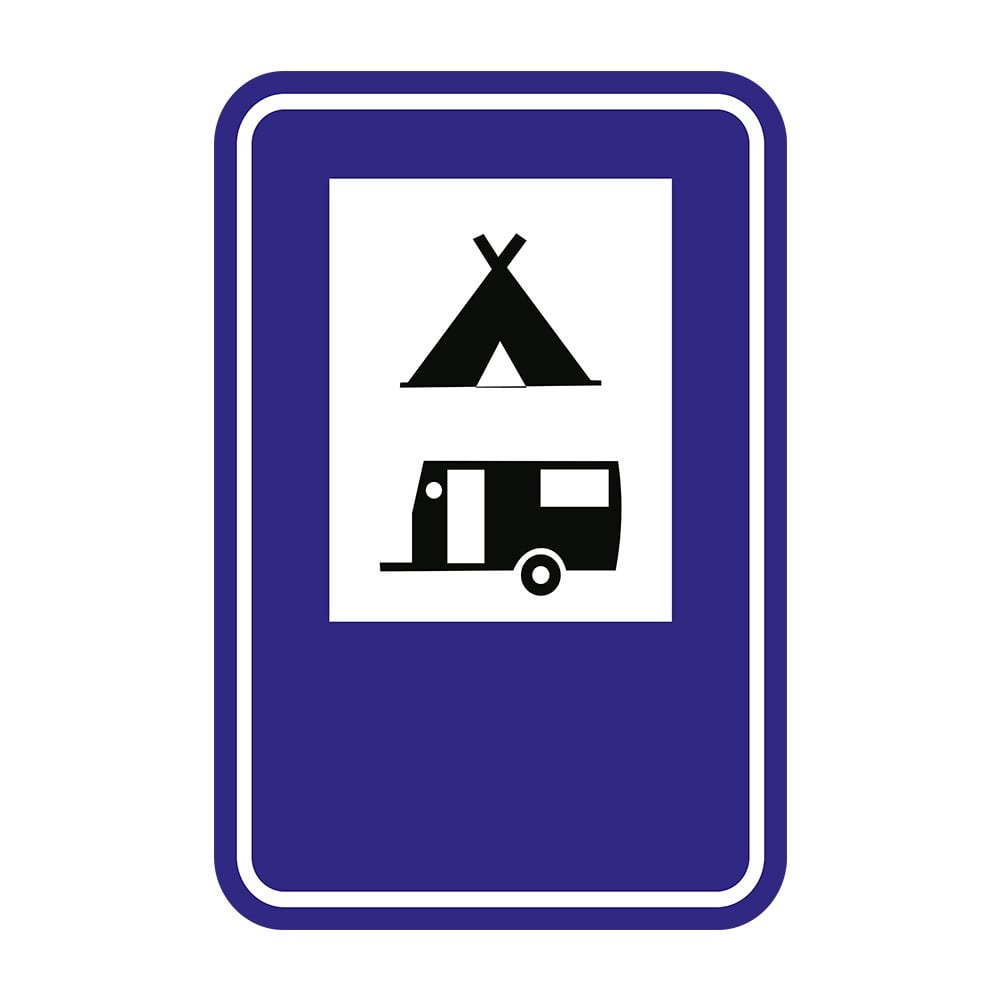 Camping and Caravan Sign B-35