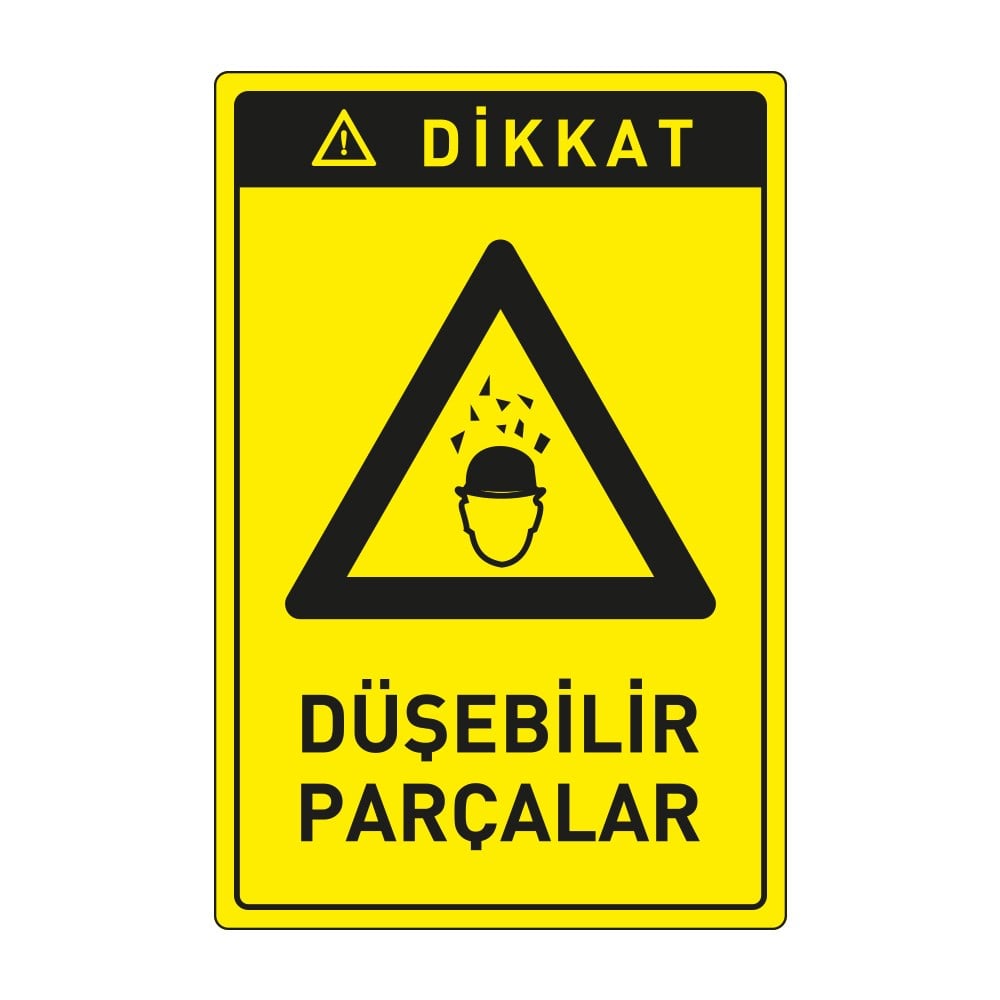 Dikkat Düşebilir Parçalar Levhası