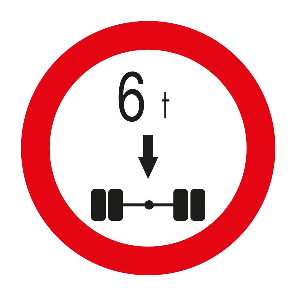 Axle Weight Limit…Sign  TT-23