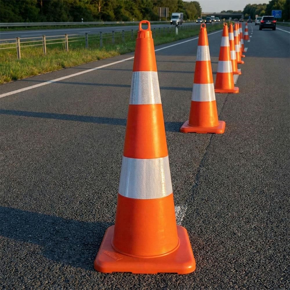EKO TPE Trafik Konisi 90 cm - Ağırlıksız Trafik DubasıTrafik Konisi PVC 90 cm