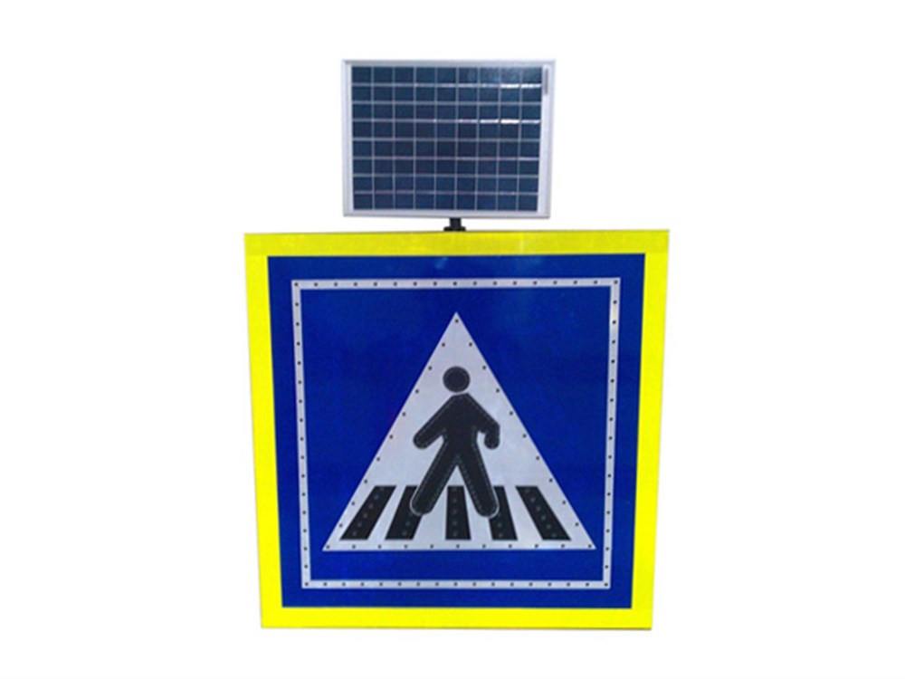 Güneş Enerjili LED'li Yaya Geçidi Levhası 1000 x 1000 x 1000 mm