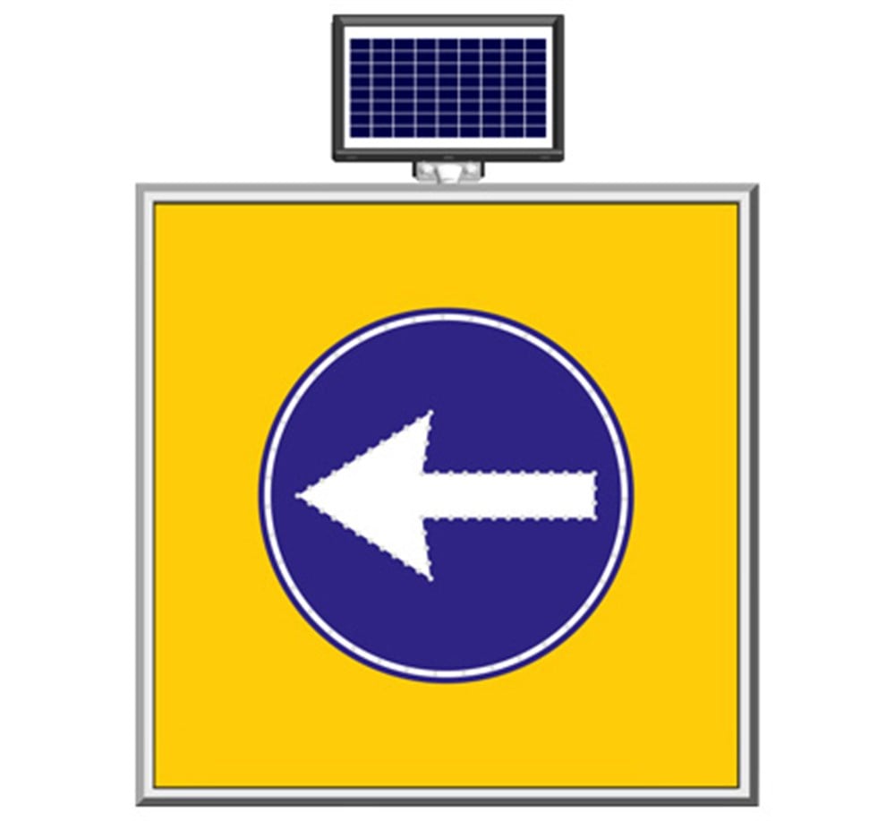 Solar ''Left Only''Sign 100 x 100 cm