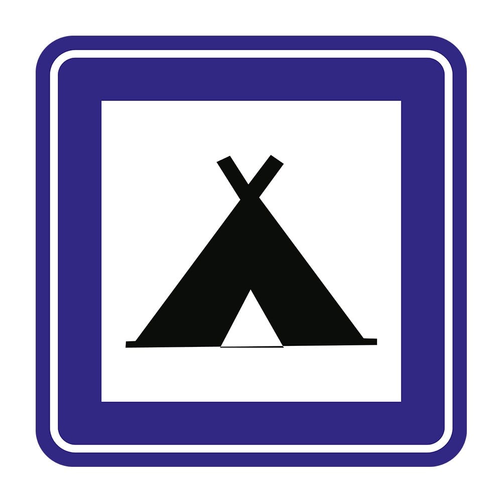 Camping Area Sign B-33