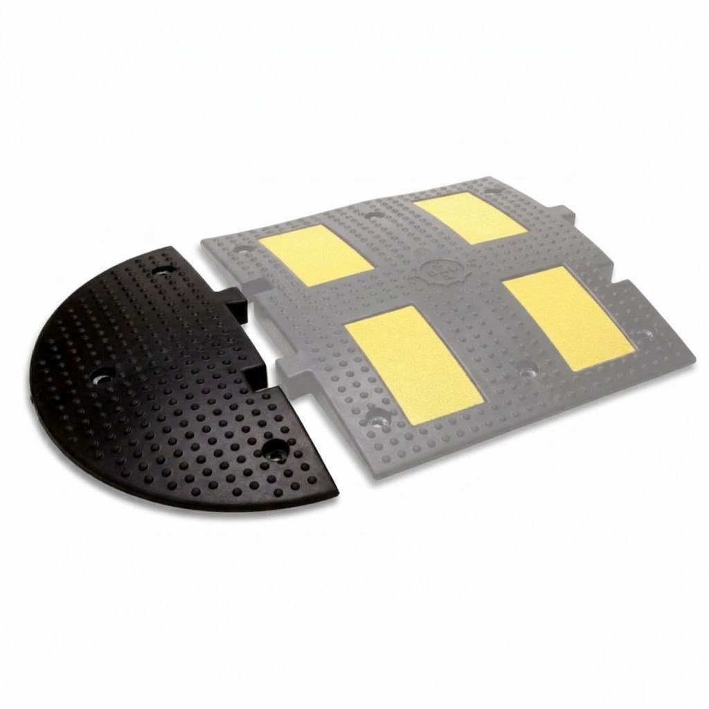 Kauçuk Hız Kesici Kasis Yan Kapağı 60 x 25 x 4,5 cmRubber Speed Bumps