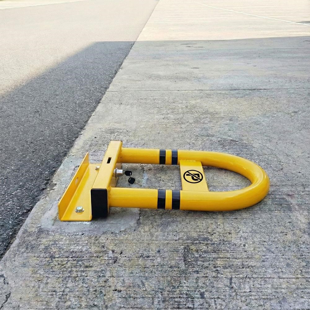Kilitli Otopark Direği 50 cm, Yatar U Tip Park BariyeriKilitli Park Direkleri