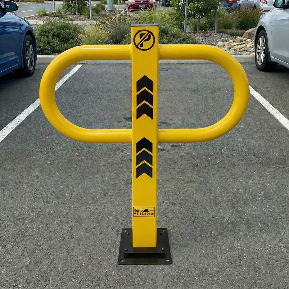 Kilitli Otopark Direği 75 cm, Çıkan Tip Kızaklı Park BariyeriKilitli Park Direkleri