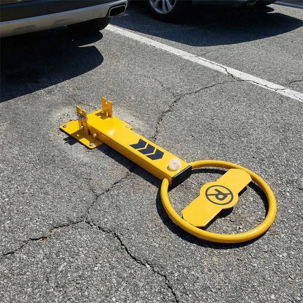 Kilitli Simit Otopark Direği 65 cm, Yatar Tip Park BariyeriKilitli Park Direkleri