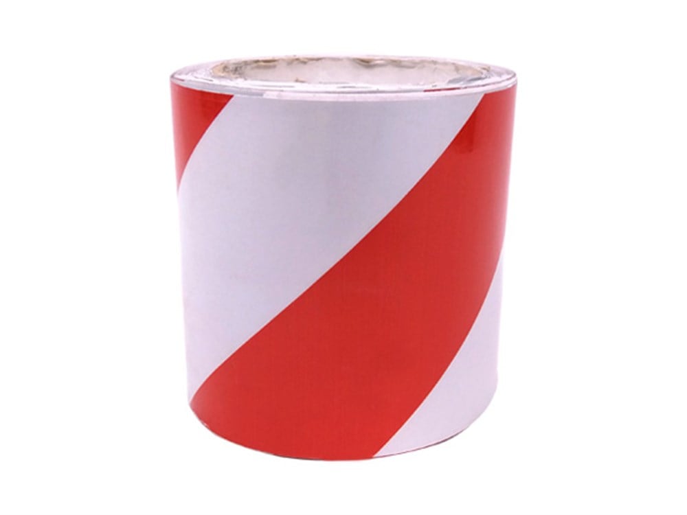 Red - White Reflective Tape 10 cm x 10 m