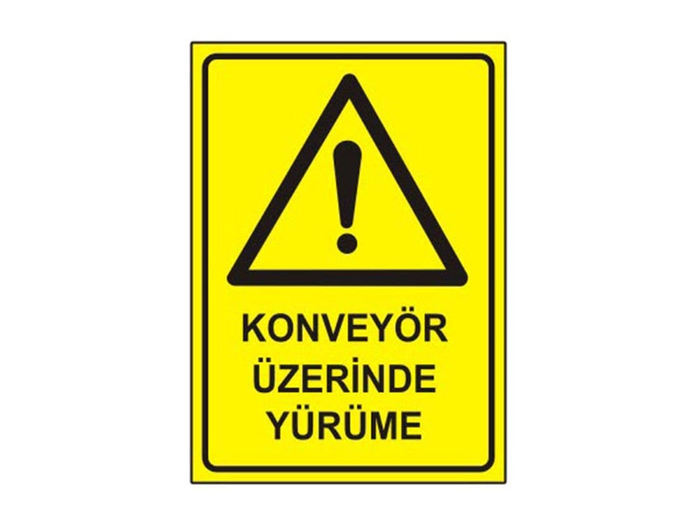 Konveyör Üzerinde Yürüme Levhası