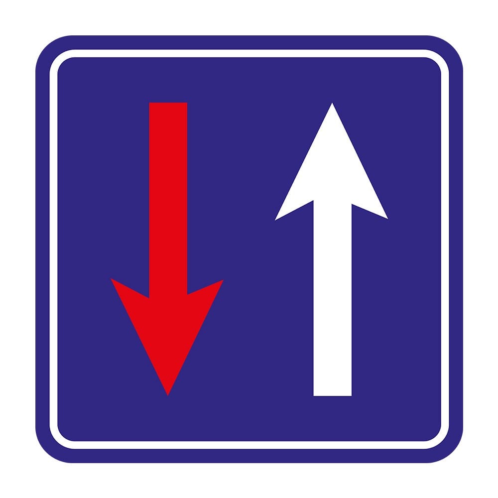 Priority Over Oncoming Sign B-37