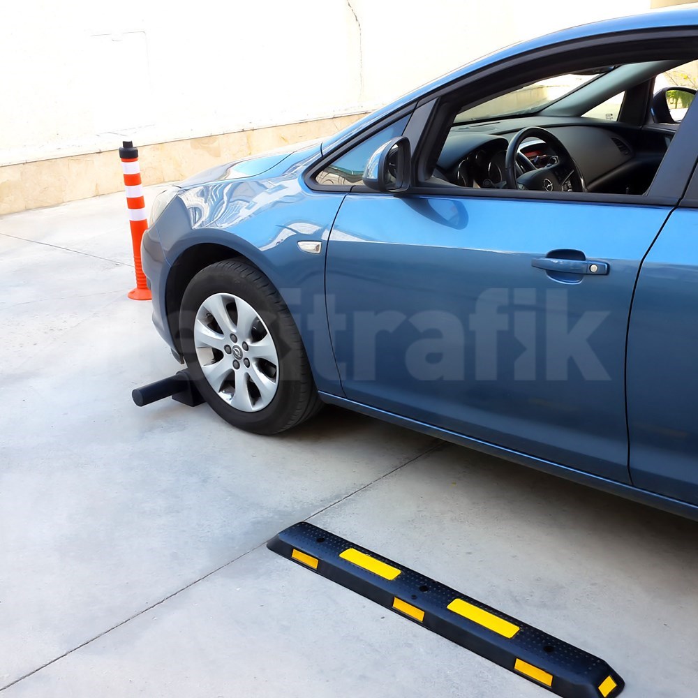 Oto Park Araç Stoperi Polikarbon Ayaklı 70x200 mm 10 Adet İndirimli Set