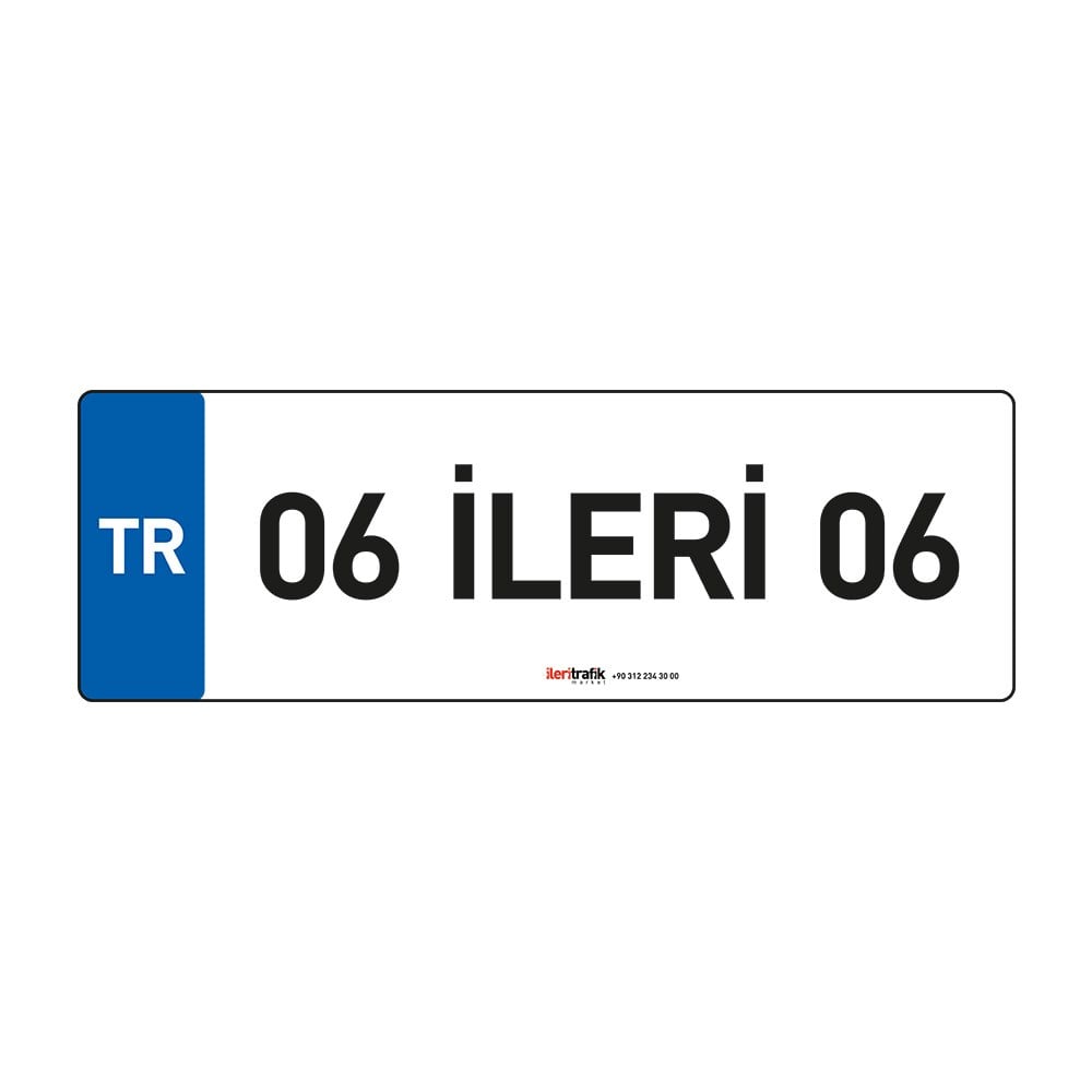 Otopark için Araç Plaka Levhası