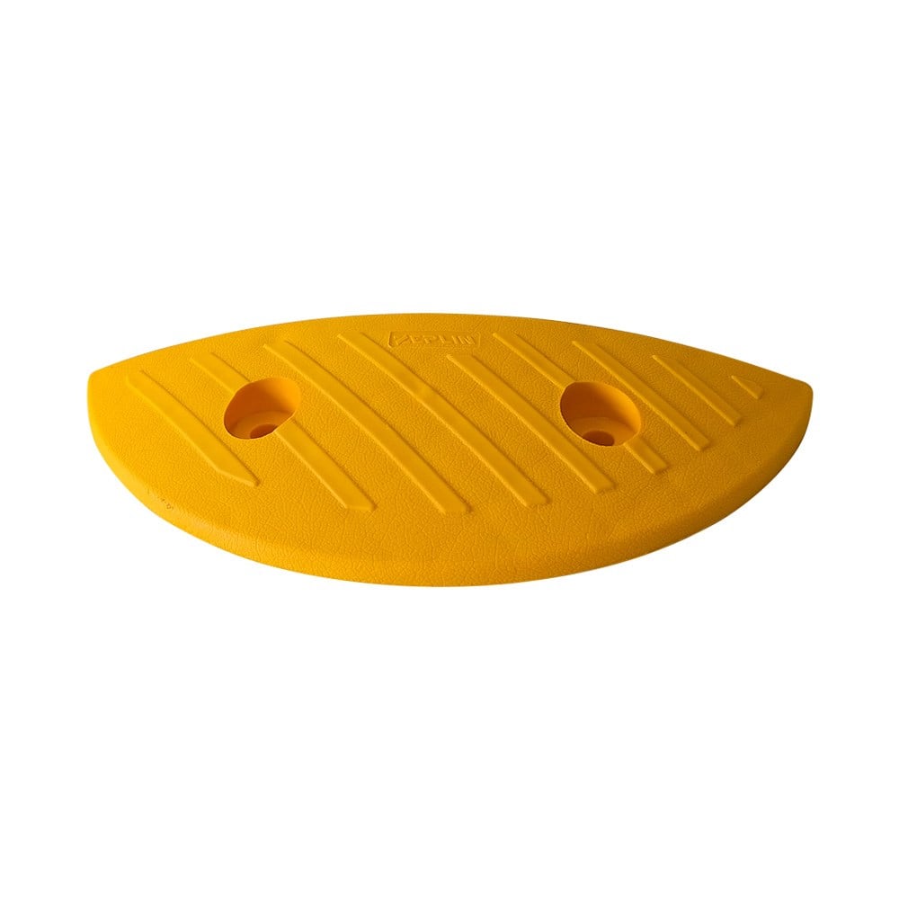 Oval Yellow PPC Speed Bump  Cover 11 x 30 x 4 cm