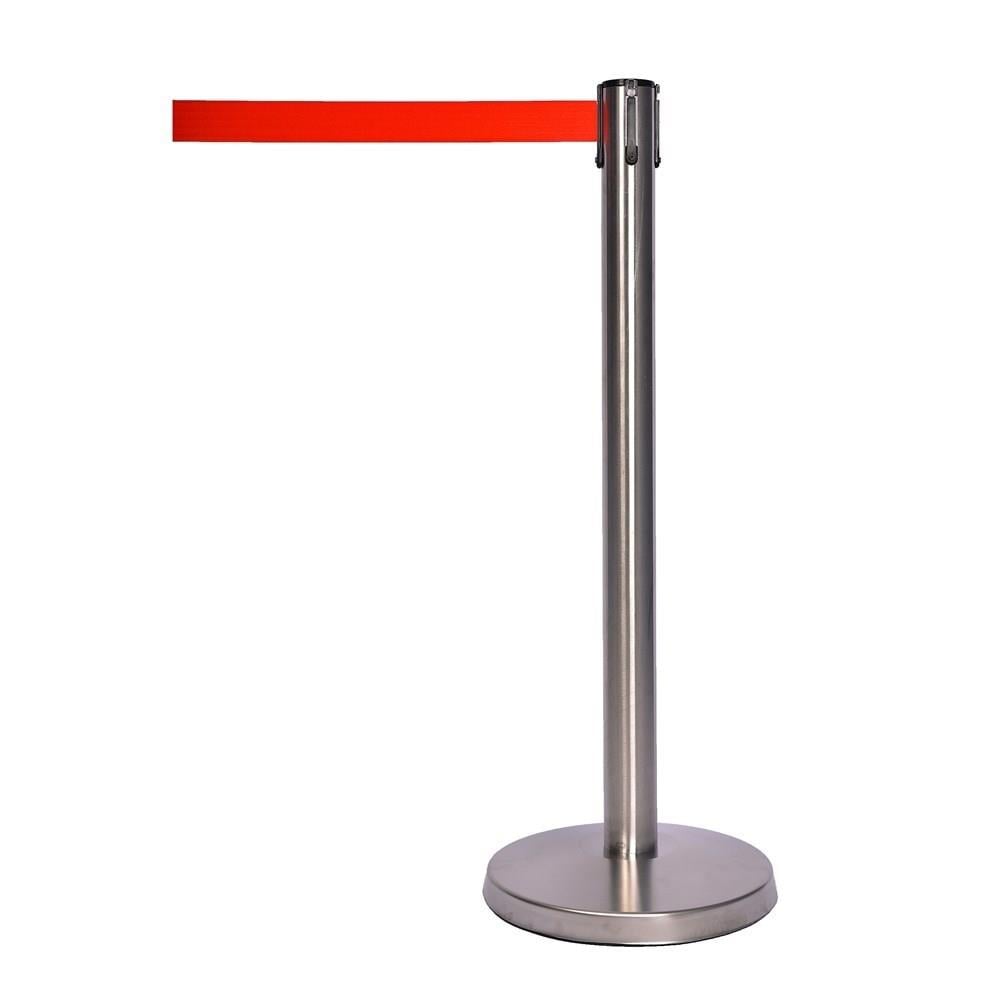 Stainless Retractable Belt Barrier - 304 Steel