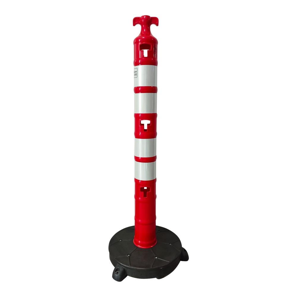 Plastik Ağırlıklı Yol Dikmesi 110x1200 mm 10'lu SetUyarı Dikmesi