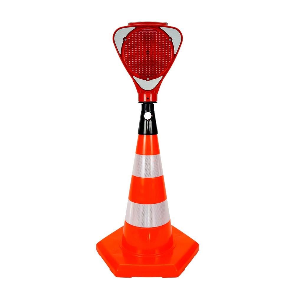 PVC Trafik Konisi 50 cm Reflektifli 6 Kenar Trafik Dubası