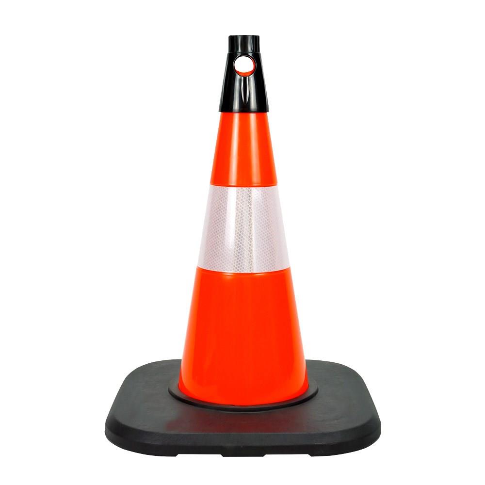 PVC Trafik Konisi 50 cm Reflektifli Ağırlıklı Trafik Dubası
