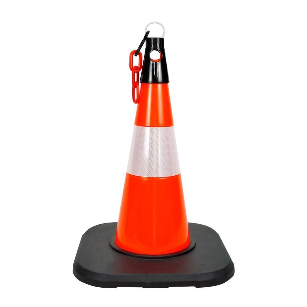 PVC Trafik Konisi 50 cm Reflektifli Ağırlıklı Trafik Dubası