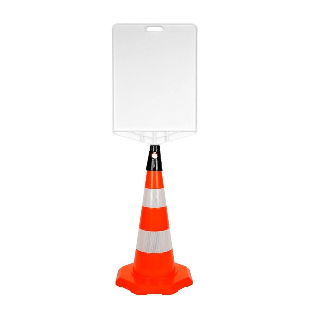 PVC Trafik Konisi 52 cm Çift Reflektifli Trafik Dubası