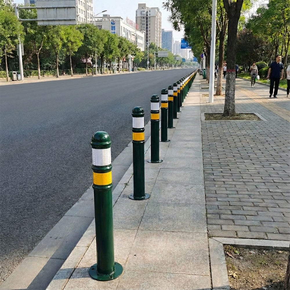 Sabit Metal Direk, Metal Duba Yeşil 75 x 10 cmMetal Delinatör