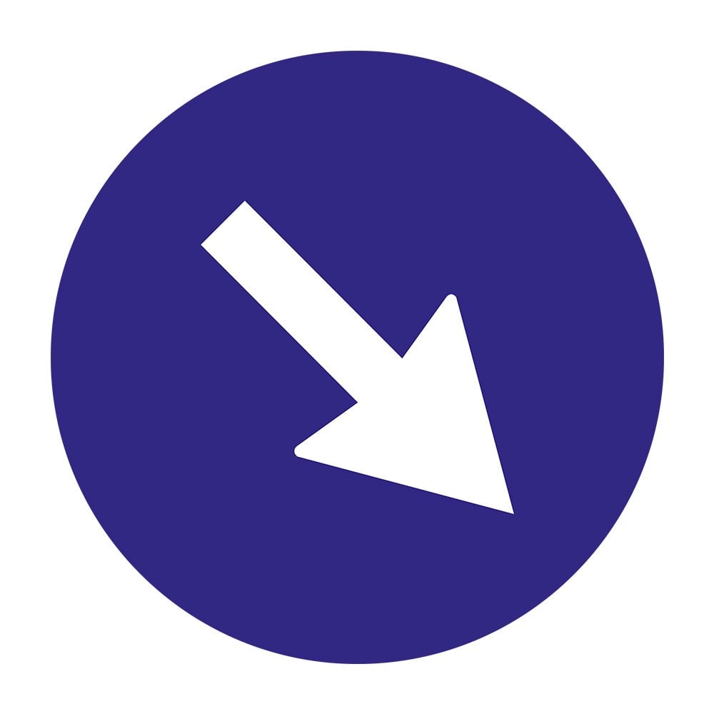 ''Keep Right'' Sign TT-36a