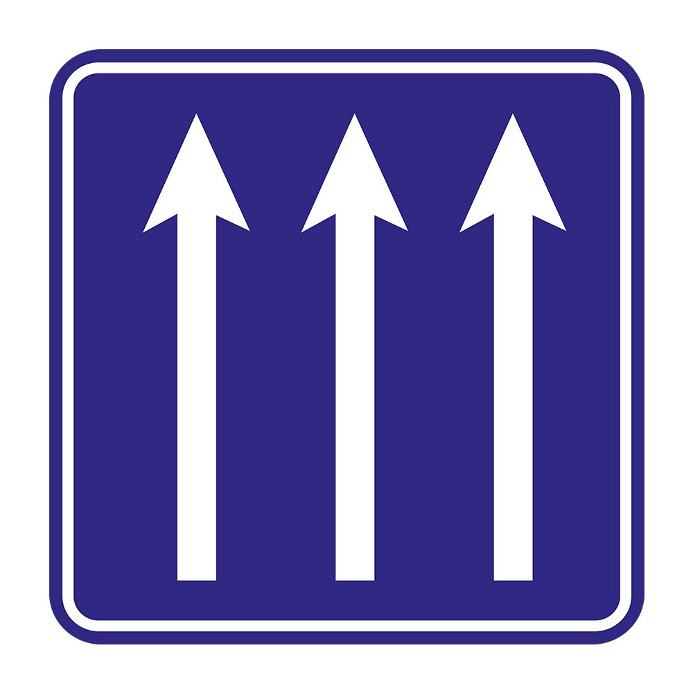 Lane Configuration Sign B-50a