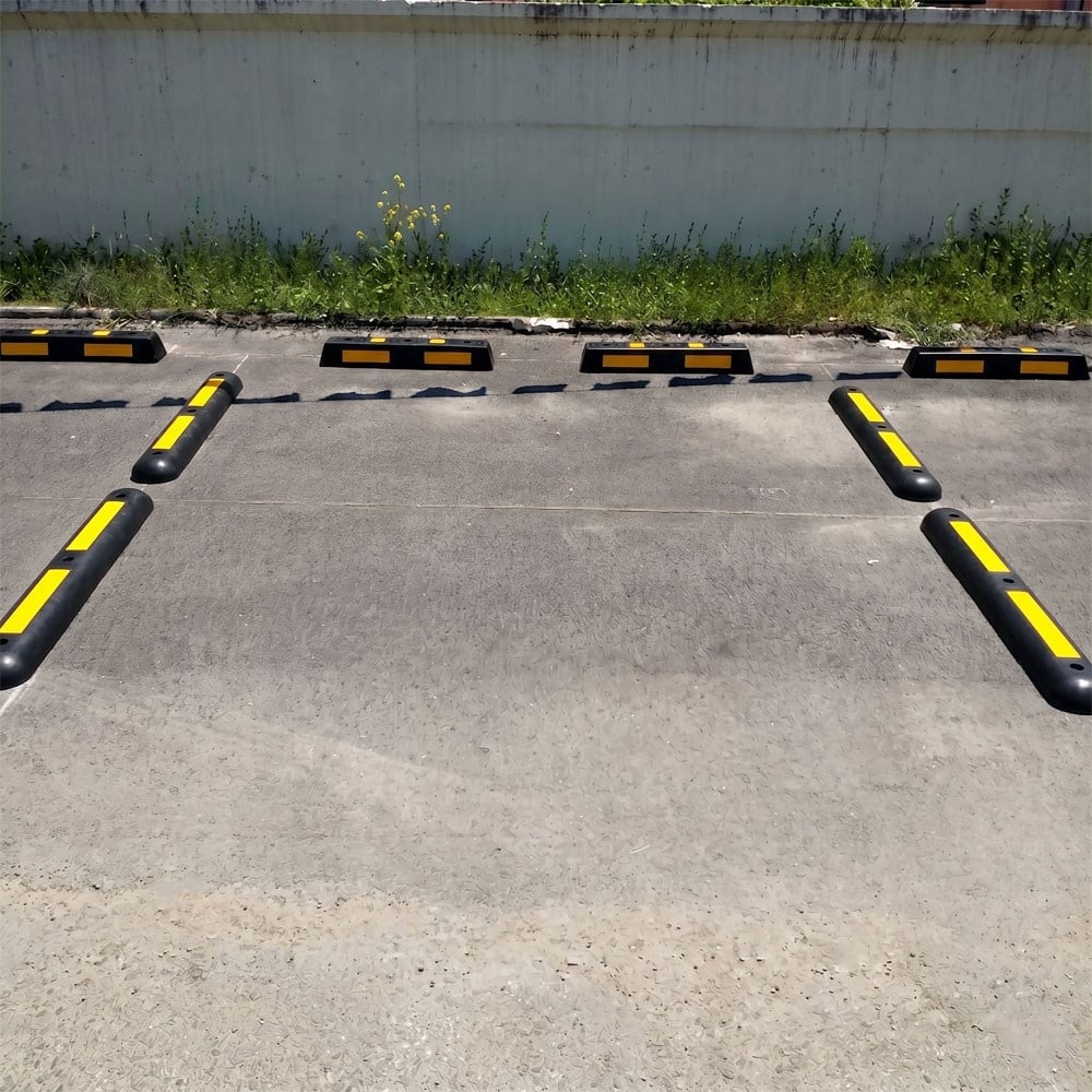 Şerit Sınırlama Butonu 100x15x6 cm Esnek PVCKauçuk Şerit Düzenleme