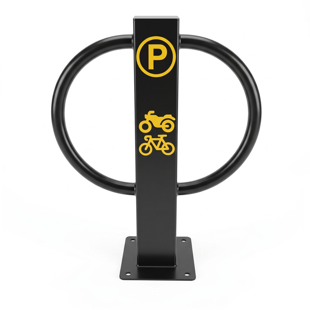 Siyah Motosiklet ve Bisiklet Park YeriBicycle Parking Racks
