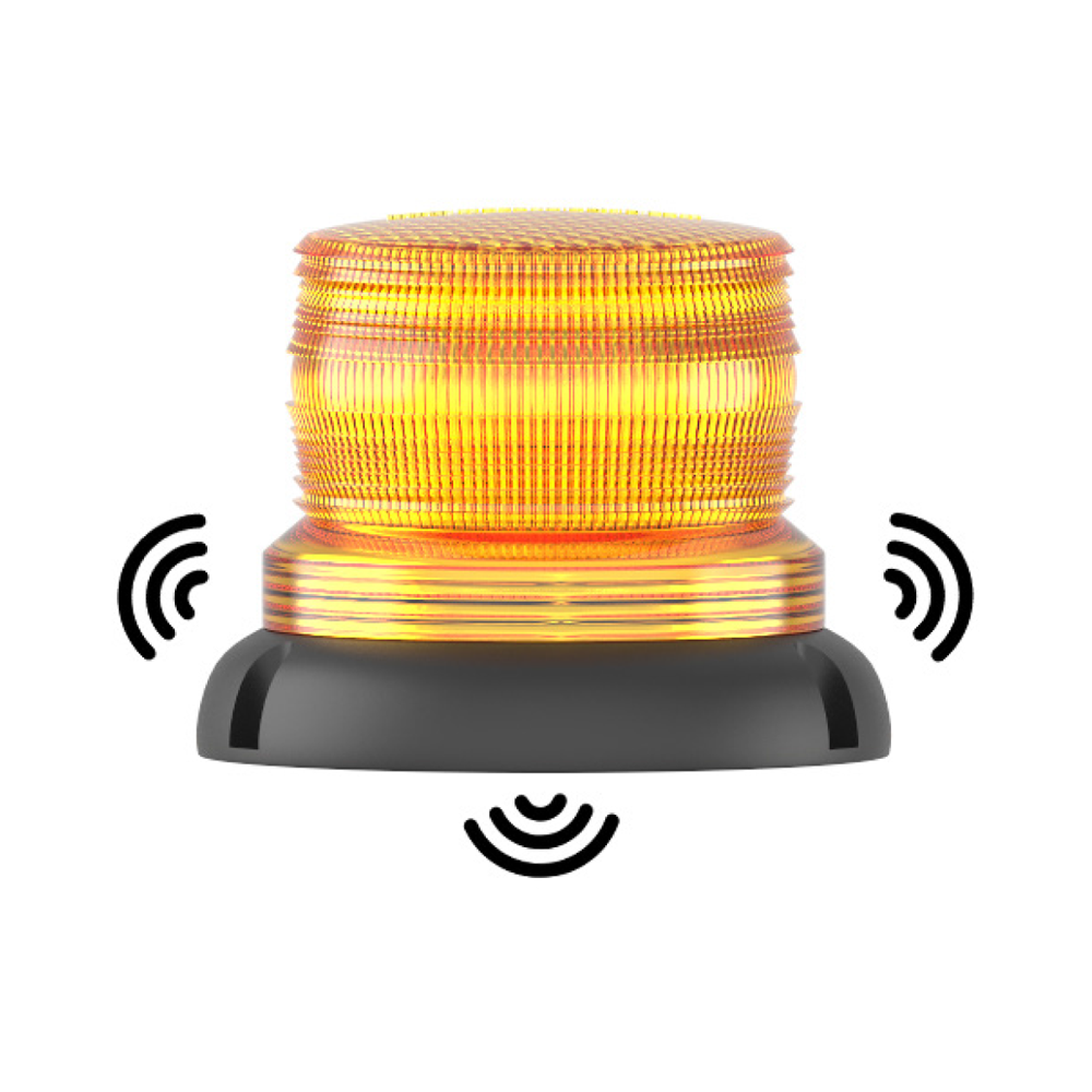 SMD Multi LED ve TEK Ses Sirenli Tepe LambasıGörsel İşitsel İkaz Lambaları