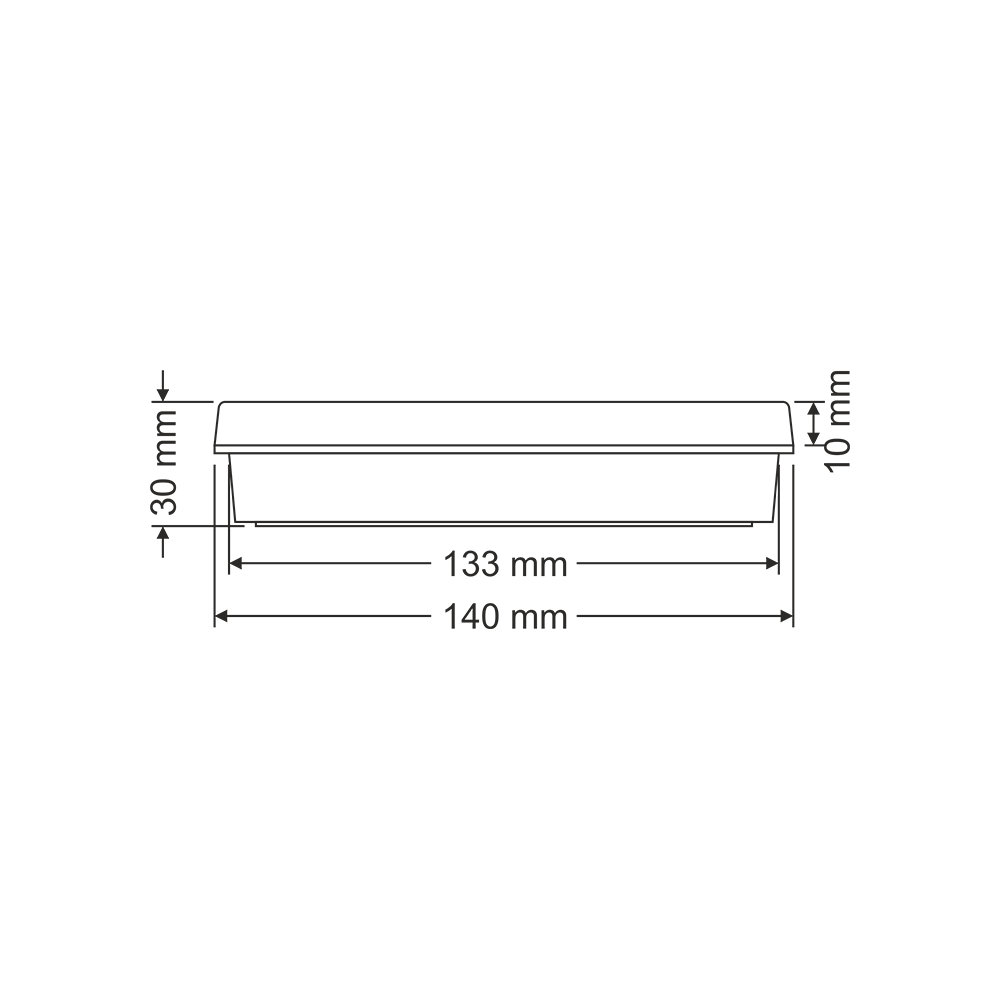 Tekyüz Acil Çıkış Yönlendirme Armatürü SL Seri 30 x 318 x 140 mmSıva Üstü