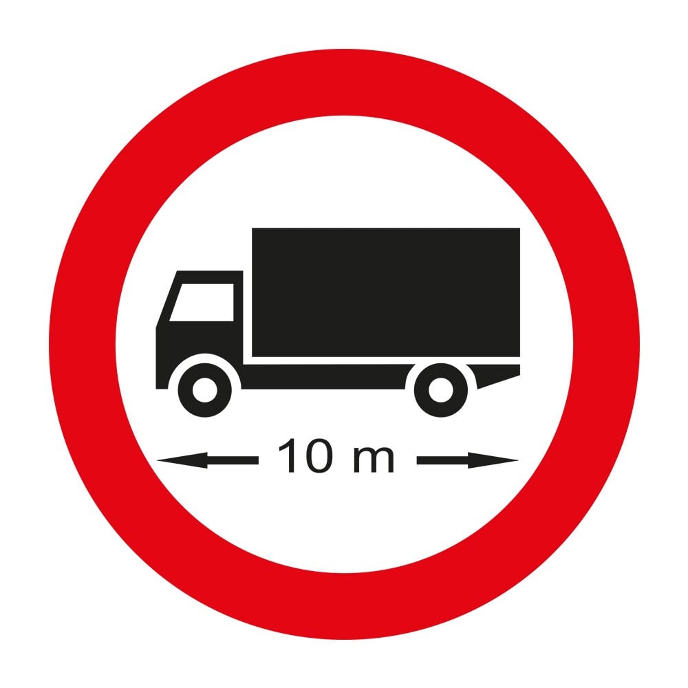 ''Vehicle Length Restriction'' Sign TT-22