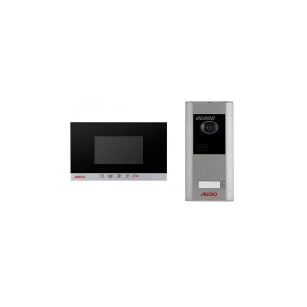 Audio 001463 4.3'' Görüntülü Villa Set Bus Plus Mekanik Butonlu Handsfree Siyah