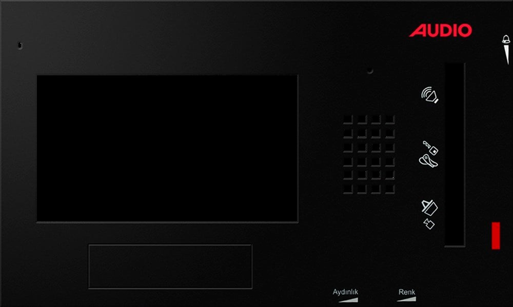 Audio 021454 4,3 Inc Siyah Kapak Modern