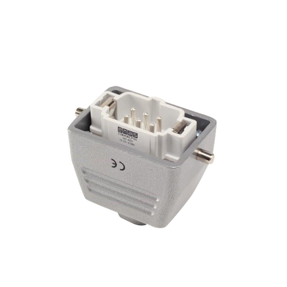 Emas EBM06FU30 Metal 6 Kontak Uzatma Tipi Fiş 16A Üstten Girişli