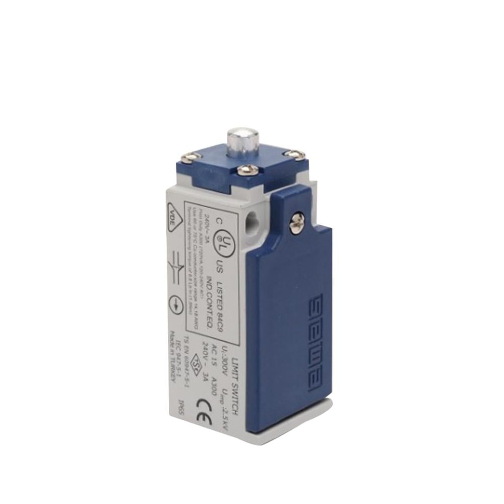 Emas L5K13PUM211 L5 Plastik Gövde 10 mm Metal Pim Ani Hareketli 1NO+1NC Sınır Şalter