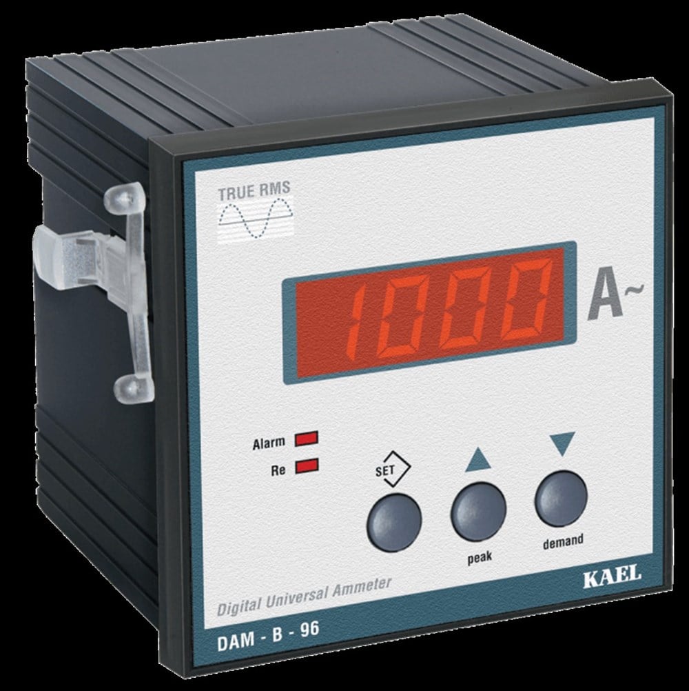 Kael DAM-B-96 Aşırı Akım Setli AC Universal Ampermetre