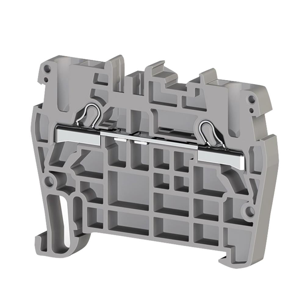 Klemsan 307109 PYK 2,5 Gri 2,5mm², Pratik Yay bağlantılı, 1 giriş 1 çıkış geçiş klemensi, Yalıtım malzemesi PA, Gri