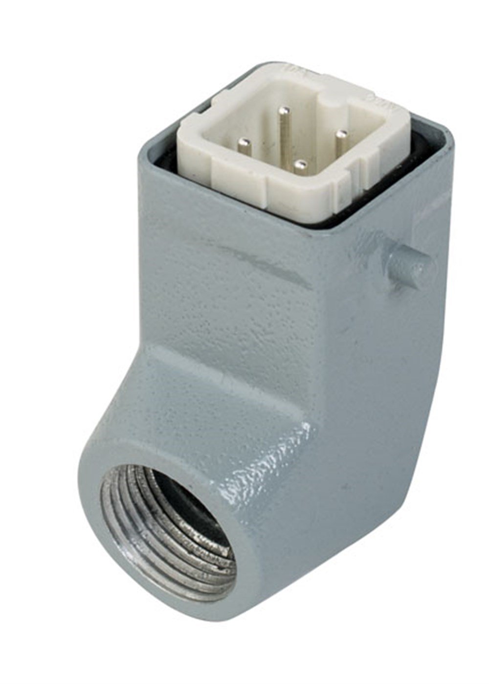 Mete 4x10A. 4 Kontaklı Aluminyum Uzatma Eğik Fiş