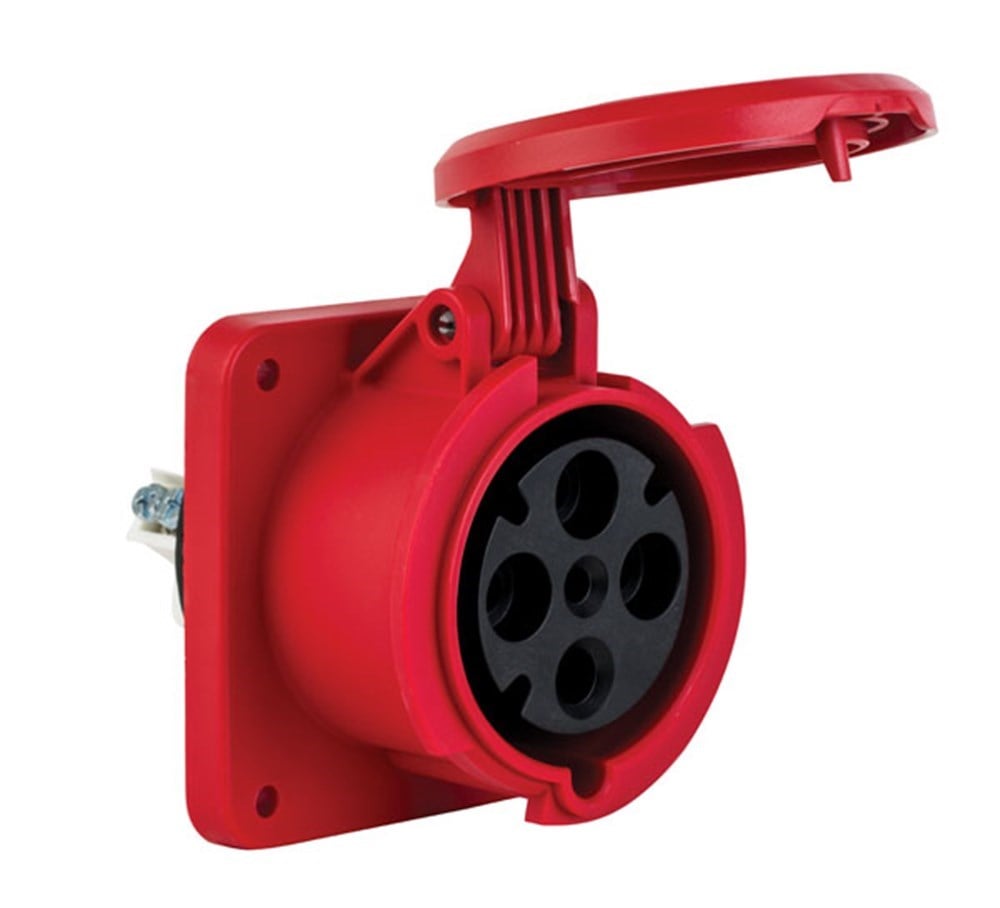 Mete 4X63A. IP44 Makine Prizi Düz 3P+E